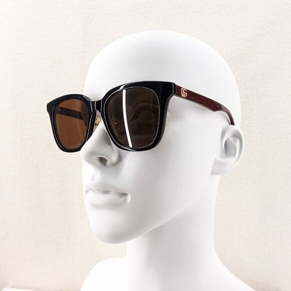 Gucci GG1000 Wayfarer Sunglasses Black Brown OS main image 6